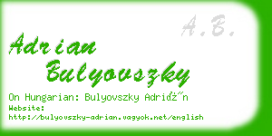 adrian bulyovszky business card
